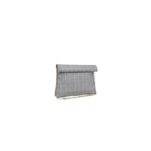 Moda Luxe Heather Clutch Plaid Lunch Bag Shape Bag. Zip Roll Closure Magnets